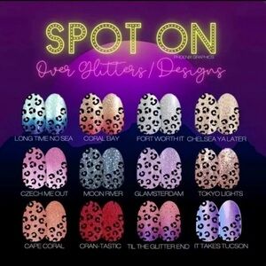 🎉 3/$25 trendy cute Color Street Spot On Retired Clear Nail Set